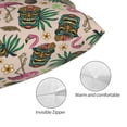 thumbnail image 3 of Kdxio Cotton Pillow Cases 16"x24" Pillowcases,Soft and Breathable Bedroom Pillow Cases-Tropical Mask Flamingo-No Pillow Core, 3 of 5