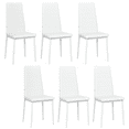 thumbnail image 1 of HOMCOM Chaises de Salle à Manger Modernes, Ensemble de 6, Chaises d'Appoint Rembourrées en Cuir PU, 1 of 10