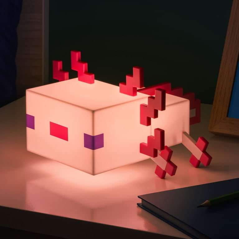 Minecraft Axolotl Light With Five Color Modes, 8.2in Lamp to