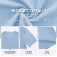 thumbnail image 6 of Iceglad Mens Knit T Shirt Short Sleeve Crewneck Summer Casual Textured Pullover Lightweight Ribbed Viscose Sweater Tee Soft Breathable Fashion Shirt, 6 of 9