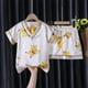 thumbnail image 2 of Conjunto de pijama de Pokemon Pikachu para niños y niñas, ropa de dormir para el hogar, traje de ocio para primavera y verano qym unisex, 2 of 2
