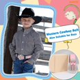 thumbnail image 5 of WHIPPY Kids Western Belt for Girls Boys Toddler Cowboy Cowgirl Belt for Jeans Dresses Rhinestone Studded Leather Belt, 5 of 8