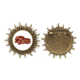 thumbnail image 1 of Deep Red Classic Cars patrón silueta Pin de gancho de metal vintage con forma de sol Unbranded M, 1 of 3