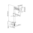 thumbnail image 3 of Monoprice Support de Bureau Inclinable Réglable Bidirectionnel pour Moniteurs de 13 à 30 Po, Noir, 3 of 4