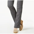thumbnail image 3 of Charter Club Women's Petite Lexington Tummy Control Straight-Leg Jeans Gray Size 14P, 3 of 3