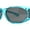 Teal / Black, variant on Womens Rhinestone Polarized Oval Fit Over Sunglasses Teal Black