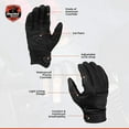 thumbnail image 4 of Daniel Smart Motorcycle Leather Gloves – Aniline Goat Leather Motorcycle Gloves with Knuckle Protection and Gel Palm, 4 of 6