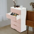 thumbnail image 3 of SSyao Chest of Storage 5 Drawers Dresser Tower Pink Cabinet for Bedroom Organizer Unit, 3 of 22