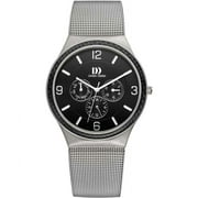 Danish Design IQ63Q994 Black Dial Titanium/Steel Quartz Day/Date Men's Watch