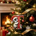 thumbnail image 7 of Penguin Letter Christmas Ornament,2D Personalized Initial Hanging Ornament for Christmas Tree,DIY Xmas Decor,Holiday Gift for Family,Friends(T), 7 of 7