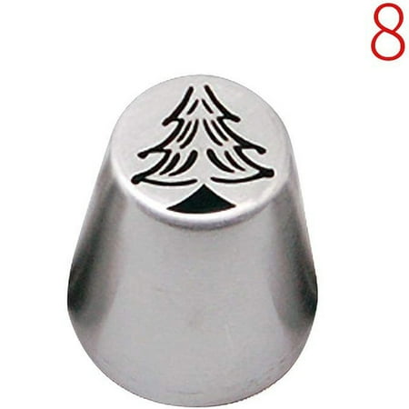 

WarmthandFish Christmas Flower Frosting Tips Nozzles Xmas Flower Icing Piping Nozzles Decorating Icing Tips Tools For Cake Baking Supplies For Cookie Cupcake Birthday Party(1Pc)