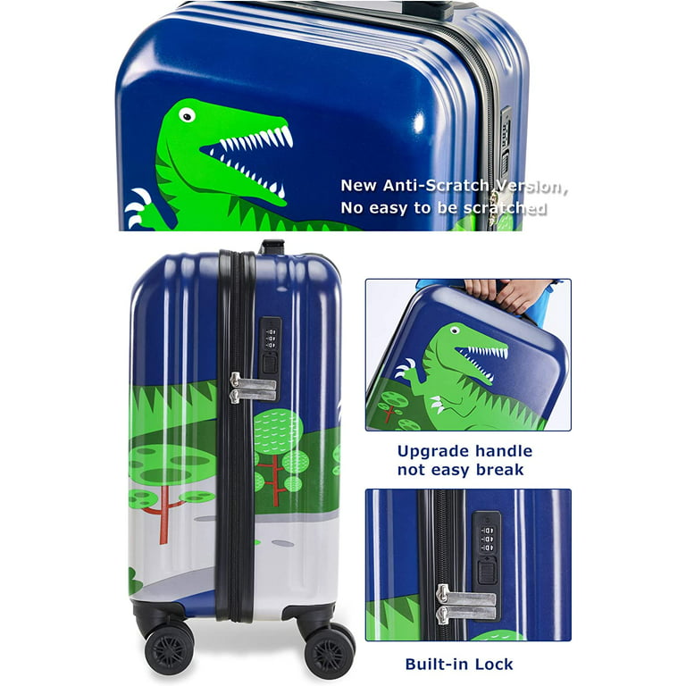GURHODVO Kids Luggage Rolling Kids' Suitcase with Wheels Hard