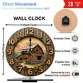 thumbnail image 3 of Rustic Barn Farmhouse Wall Clock Vintage Home Decor 10-Inch Silent Wooden Wall Clock, Battery Operated (AA Batteries Not Included), Artistic Home Decor, 3 of 7