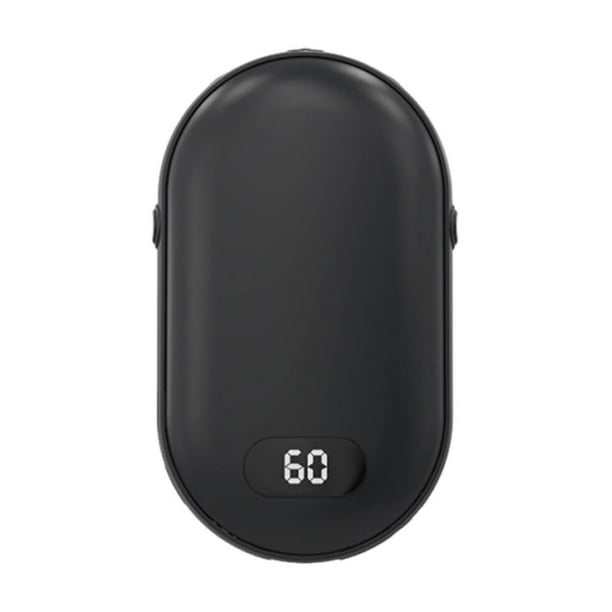 Calentador de Manos Portátil de Bolsillo Recargable de Doble Cara, Batería Externa de 5200 Mah, 20 H de Duración, Carga Rápida, Pantalla Led | Calidez Exterior para Caza, Golf, Esquí y Alivio Del Sín