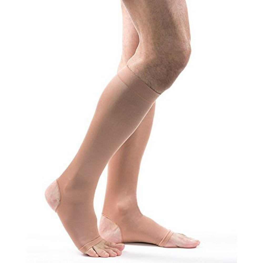 Allegro 2030 mmHg Open Toe/Heel Support 240 Knee High Hose (Sand) Medium