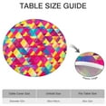 thumbnail image 6 of Graffiti Art Round Tablecloth with Elastic Hem - 100% Waterproof, Scratch-Resistant, and Easy to Clean (52 Inches), 6 of 7