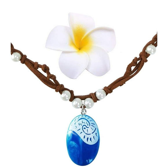 Joy Bang Collier Cosplay Princesse, Collier pour Costume de Fille, Collier Magique Costume d'Halloween Accessoires de Fête d'Halloween (Bleu)
