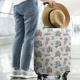 thumbnail image 2 of White Highland Cow Blue Truck Pattern Luggage Cover Fashion Suitcase Cover Baggage Covers Fit 25-28 Inch Luggage (Go Travel), 2 of 5
