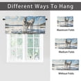 thumbnail image 6 of Winter Wolf Curtain Valances Wildlife Lake Forest Snow Nature Scenery Window Treatment Valance Curtains for Bathroom 54 by 18 in, 1 Panel, 6 of 6