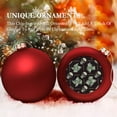 Bybiment 4PCS Red Christmas Balls Ornament, Vintage Colorful Money