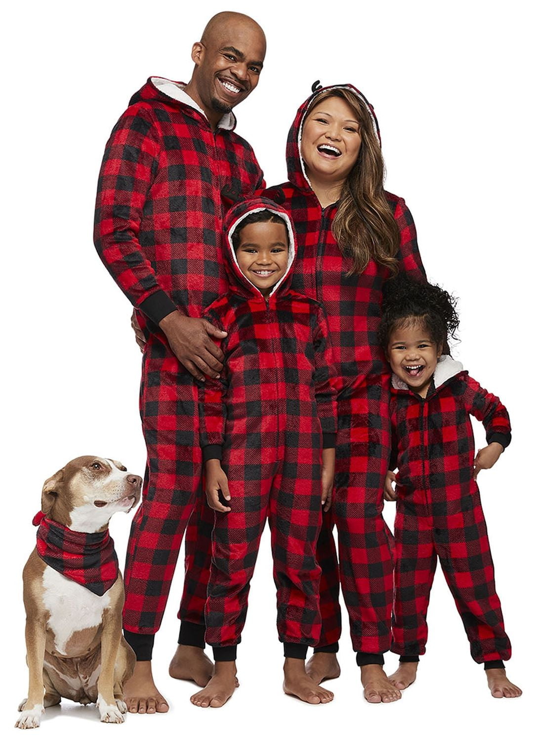 Jolly Jammies Men's Buffalo Plaid Matching Family Pajamas Union Suit, Sizes S-2X
