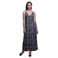 thumbnail image 1 of Bimba Robe Longue Maxi à Bretelles Spaghetti Ajustables à Imprimé Floral, Tenue de Plage d'Été - Très Petit, 1 of 5