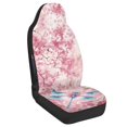 thumbnail image 2 of Uourmeti Polyester Auto Front and Back Seat Protector Cover for Automobile, Interior Decor Stretchy Auto Seat Protector, Dragonfly and Blossom Pattern, 2 of 12