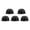 Black, variant on Five Black Refillable Coffee Pods—Fit Nespresso Machines, Hold 12.5G Grounds, Brew Rich Espresso. Save Money, Reduce Waste, Taste Better. (Black, Silica Gel, 5Pc)