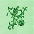 thumbnail image 1 of Ahgly Company Machine Washable Indoor Square Transitional Mint Green Area Rugs, 8' Square, 1 of 7