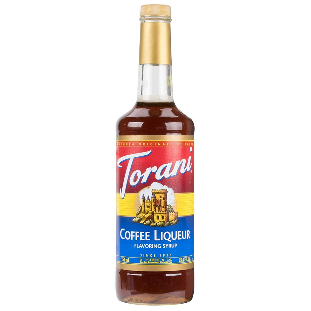 Torani Coffee Liqueur Syrup 750 ml Glass Bottles Single Pack