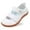 White, variant on Adjustable Breathable Knit Walking Sneakers for Women Wide Width Diabetic Friendly