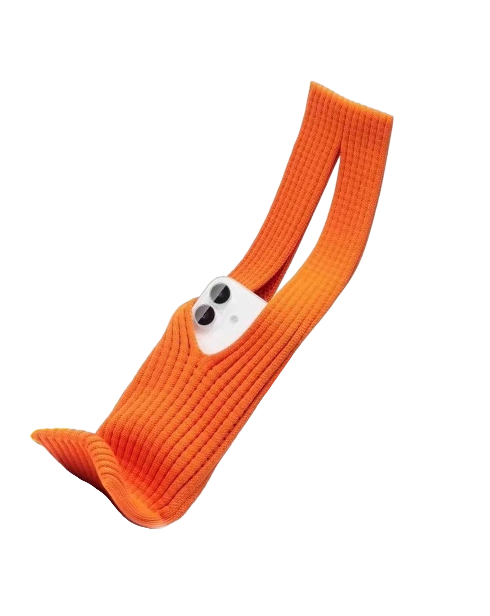 Short Slim Fit Stretch Phone Sleeve - Orange