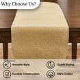 thumbnail image 5 of Split P Essex Cornsilk Braided Table Runner 15" x 54", 5 of 5