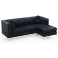 thumbnail image 5 of Glory Furniture Pompano Velvet Sofa Chaise in Black, 5 of 8