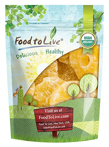 Food to Live Certified Organic Dried Pineapple (Non-GMO ...
