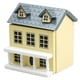 thumbnail image 3 of 3-piece mini furniture set for dolls to play in a small house with pink walls and gray roofs, cute pocket villas, 3D architectural three-dimensional p, 3 of 4