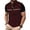 Red, variant on Men Polka Dot Print Short Sleeve Shirt Spread Collar with Partial Button Placket Slim Fit for Business and Daily Wear