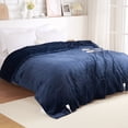 thumbnail image 4 of GARVEE Heated Electric Blanket King Size 100"×90",Reversible Flannel Heating Blankets with Dual Control,5 Heat Settings and 10 Hours Auto Shut Off,Navy Blue, 4 of 8