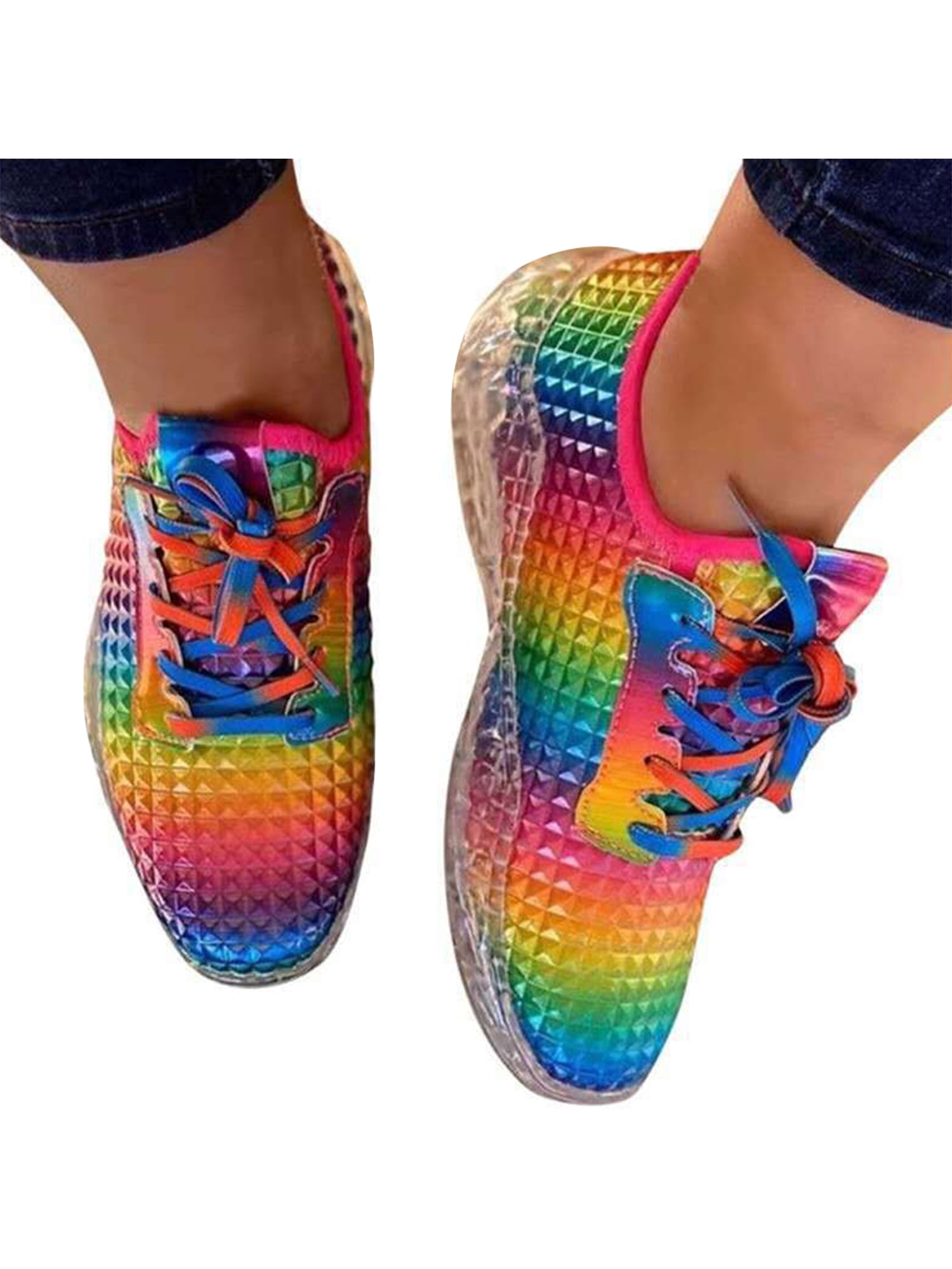 womens colourful trainers