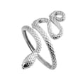 thumbnail image 4 of Anillo de Serpiente Jinwen Abierto y Pulido Metal, 4 of 8