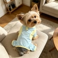 thumbnail image 5 of Breathable Mesh Dog Sun Protection Jumpsuit with D-Ring, Summer Cooling Pet Clothes for Small Dogs, Lightweight 4-Leg Puppy Outfit, Quick Dry Dog Sunsuit for Yorkie, Maltese, Outdoor Use, 5 of 5