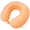 Orange Terry, variant on Bliss Memory Foam Neck Pillow - Soft U-Shaped Neck Support Travel Pillow with Washable Cover