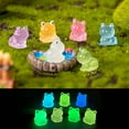 thumbnail image 6 of Zenghuiiii Pack Of 200 Mini Garden Decoration Mini Resin Miniature Small Ornaments For Garden Home Office Decoration Glow In The Dark Ornament Christmas, 6 of 9