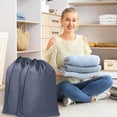 thumbnail image 7 of 2 Pcs Large Laundry Bags Laundry Bags with Drawstring Extra Capacity Laundry Bags for Dirty Clothes Travel Laundry Bags Heavy Duty Laundry Bags Foldable Srorage Bags 43x23.62Inch Grey DIY, 7 of 7