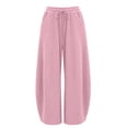 thumbnail image 4 of Luvrsol Womens Sweat Pants Casual Solid Wide Straight Leg Sweatpants Relaxed Fit Long Athletic Lounge Pants S-3XL, 4 of 8