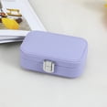 thumbnail image 2 of Double Layer Jewelry Storage Box Organizer Durable High Quality PU Leather Storage Box for Travel and Business Trips, 2 of 2