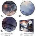 thumbnail image 3 of Designart "Serene Moonlit Landscape in Vietnam II" Vietnam Metal Wall Decor, 3 of 5