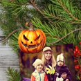 thumbnail image 6 of Designocracy 8090019C-S6 2 x 2 x 0.25 in. Spooky Pumpkins Decorative Wooden Clip-on Ornaments Halloween Decor, Set of 6, 6 of 11