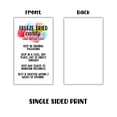 thumbnail image 4 of Freeze Dried Candy Care Instruction Cards  50pk 2x3.5 Allergy Warning Labels Stickers Holographic Bags Clear Window Freezy DIY, 4 of 5