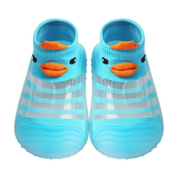 MHZLDYZ Toddler Girl Shoes Toddler Infant Baby Girls Boys Cartoon Cute Knitted Breathable Shoes Baby Girl Shoes Walking Shoes for Babies Sock Shoes(Blue,27)